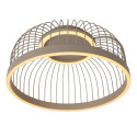Lucide RIXANNE - Plafonnier - Ø 39 cm - LED 3 StepDim - CCT - 1x22W 2200K/4000K - Taupe - Vibes