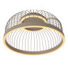 Lucide RIXANNE - Plafonnier - Ø 39 cm - LED 3 StepDim - CCT - 1x22W 2200K/4000K - Taupe - Vibes