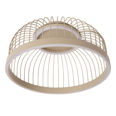 Lucide RIXANNE - Plafonnier - Ø 39 cm - LED 3 StepDim - CCT - 1x22W 2200K/4000K - Taupe - Vibes
