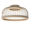 Lucide RIXANNE - Plafonnier - Ø 39 cm - LED 3 StepDim - CCT - 1x22W 2200K/4000K - Taupe - Vibes