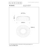 Lucide RIXANNE - Plafonnier - Ø 39 cm - LED 3 StepDim - CCT - 1x22W 2200K/4000K - Taupe - Vibes