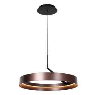 Lucide LEONARD - Suspension - Ø 54,5 cm - LED 3 StepDim - CCT - 1x36W 2200K/3000K - Café - Vibes