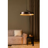 Lucide LEONARD - Suspension - Ø 54,5 cm - LED 3 StepDim - CCT - 1x36W 2200K/3000K - Café - Vibes