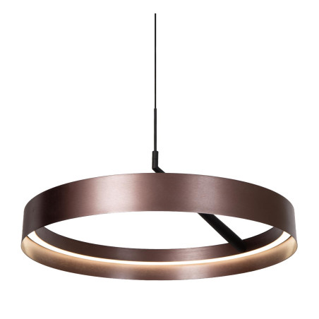 Lucide LEONARD - Suspension - Ø 54,5 cm - LED 3 StepDim - CCT - 1x36W 2200K/3000K - Café - Vibes
