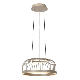 Lucide RIXANNE - Suspension - Ø 40 cm - LED 3 StepDim - CCT - 1x22W 2200K/4000K - Taupe - Vibes