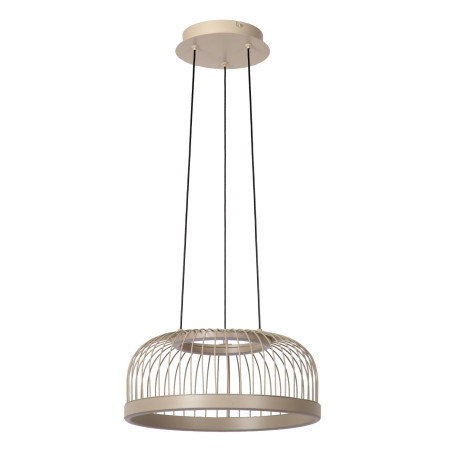 Lucide RIXANNE - Suspension - Ø 40 cm - LED 3 StepDim - CCT - 1x22W 2200K/4000K - Taupe - Vibes