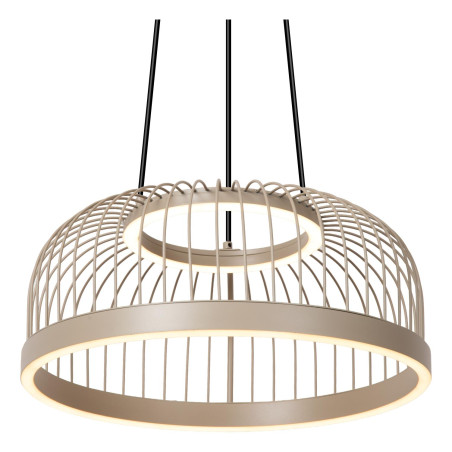 Lucide RIXANNE - Suspension - Ø 40 cm - LED 3 StepDim - CCT - 1x22W 2200K/4000K - Taupe - Vibes