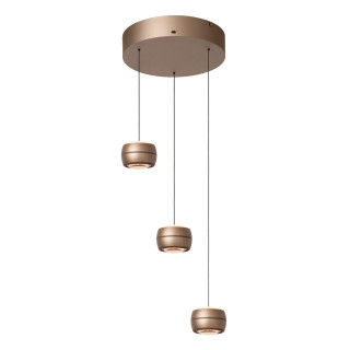 Lucide CORYFEE - Suspension - LED Dim. - CCT - 3x6,3W 2200K/3000K - Champagne Couleur - Vibes
