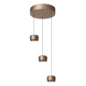 Lucide CORYFEE - Suspension - LED Dim. - CCT - 3x6,3W 2200K/3000K - Champagne Couleur - Vibes