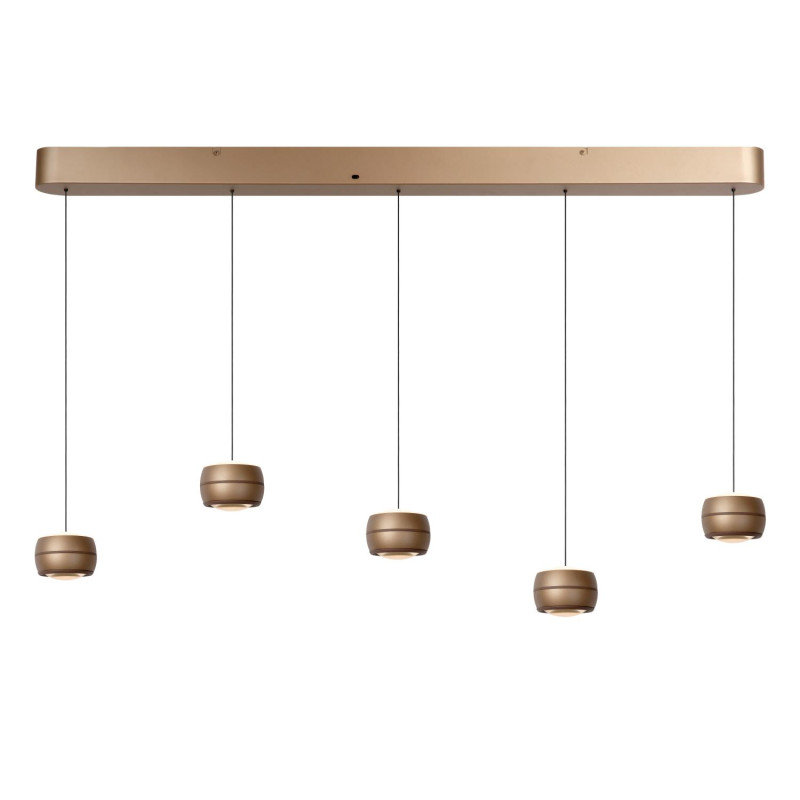 Lucide CORYFEE - Suspension - LED Dim. - CCT - 5x6W 2200K/3000K - Champagne Couleur - Vibes