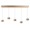 Lucide CORYFEE - Suspension - LED Dim. - CCT - 5x6W 2200K/3000K - Champagne Couleur - Vibes