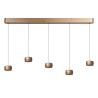 Lucide CORYFEE - Suspension - LED Dim. - CCT - 5x6W 2200K/3000K - Champagne Couleur - Vibes