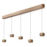 Lucide CORYFEE - Suspension - LED Dim. - CCT - 5x6W 2200K/3000K - Champagne Couleur - Vibes