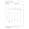 Lucide CORYFEE - Suspension - LED Dim. - CCT - 5x6W 2200K/3000K - Champagne Couleur - Vibes