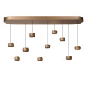 Lucide CORYFEE - Suspension - LED Dim. - CCT - 10x6W 2200K/3000K - Champagne Couleur - Vibes