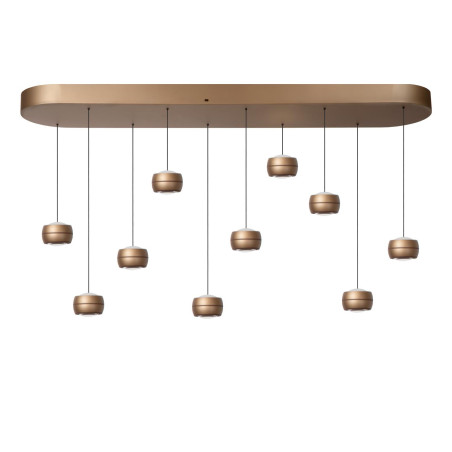 Lucide CORYFEE - Suspension - LED Dim. - CCT - 10x6W 2200K/3000K - Champagne Couleur - Vibes