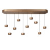 Lucide CORYFEE - Suspension - LED Dim. - CCT - 10x6W 2200K/3000K - Champagne Couleur - Vibes