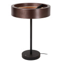 Lucide LEONARD - Lampe de table - Ø 31 cm - LED Dim. - CCT - 1x12W 2200K/3000K - Café - Vibes