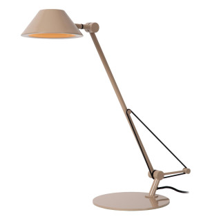 Lucide TERRY - Lampe de bureau - LED - 1x8W 3000K - Taupe - Vibes