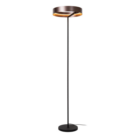 Lucide LEONARD - Lampadaire - Ø 40 cm - LED - CCT - 1x24W 2200K/3000K - Café - Vibes