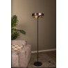 Lucide LEONARD - Lampadaire - Ø 40 cm - LED - CCT - 1x24W 2200K/3000K - Café - Vibes