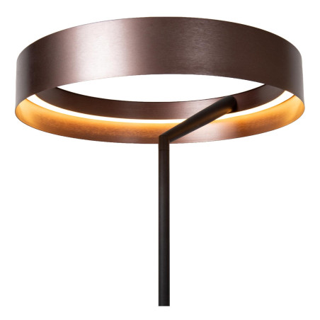 Lucide LEONARD - Lampadaire - Ø 40 cm - LED - CCT - 1x24W 2200K/3000K - Café - Vibes
