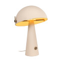Lucide BARONE - Lampe de table - Ø 38 cm - 1xE27 - Crème - Vibes