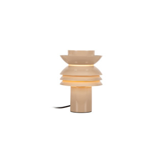 Lucide YINDRA - Lampe de table - Ø 17,5 cm - 1xE27 - Taupe - Vibes
