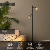 Lucide TIANA - Lampadaire - 2xGU10 (MR16) - Champagne Couleur - Essential