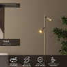 Lucide TIANA - Lampadaire - 2xGU10 (MR16) - Taupe - Essential
