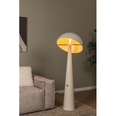 Lucide BARONE - Lampadaire - Ø 52,6 cm - 1xE27 - Crème - Vibes