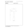 Lucide BARONE - Lampadaire - Ø 52,6 cm - 1xE27 - Crème - Vibes