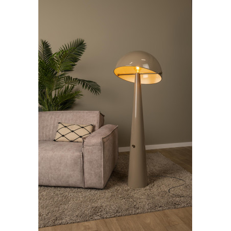 Lucide BARONE - Lampadaire - Ø 52,6 cm - 1xE27 - Taupe - Vibes