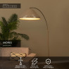 Lucide ANDRES - Lampadaire - 1xE27 - Taupe - Vibes