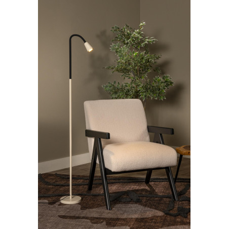 Lucide JASPER - Lampadaire / lampe de lecture - 1xGU10 (MR16) - Crème - Essential