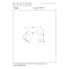 Lucide TIANA - Spot mural / Applique mural - 1xGU10 (MR16) - applique ou plafonnière - Champagne Couleur - Essential
