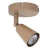 Lucide TIANA - Spot mural / Applique mural - 1xGU10 (MR16) - applique ou plafonnière - Taupe - Essential