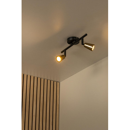 Lucide TIANA - Spot mural / Applique mural - 2xGU10 (MR16) - Champagne Couleur - Essential