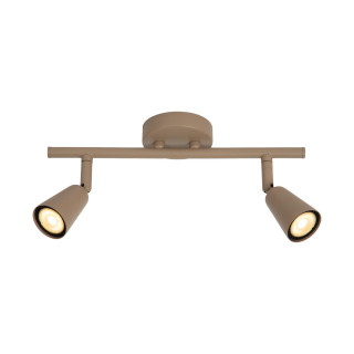 Lucide TIANA - Spot mural / Applique mural - 2xGU10 (MR16) - Taupe - Essential