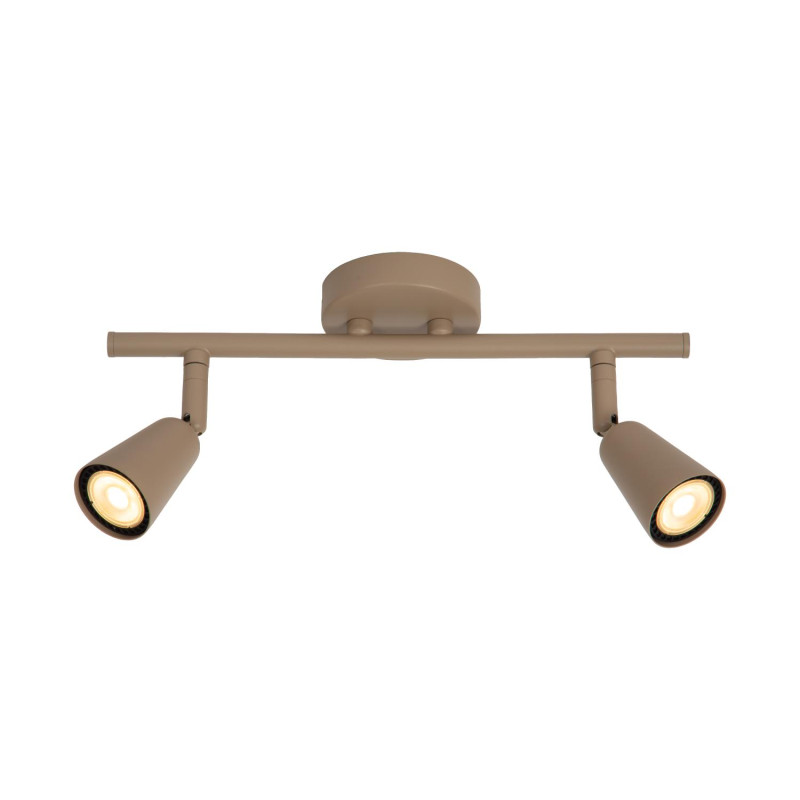 Lucide TIANA - Spot mural / Applique mural - 2xGU10 (MR16) - Taupe - Essential