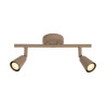 Lucide TIANA - Spot mural / Applique mural - 2xGU10 (MR16) - Taupe - Essential