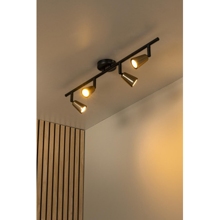 Lucide TIANA - Spot plafond - 4xGU10 (MR16) - Champagne Couleur - Essential