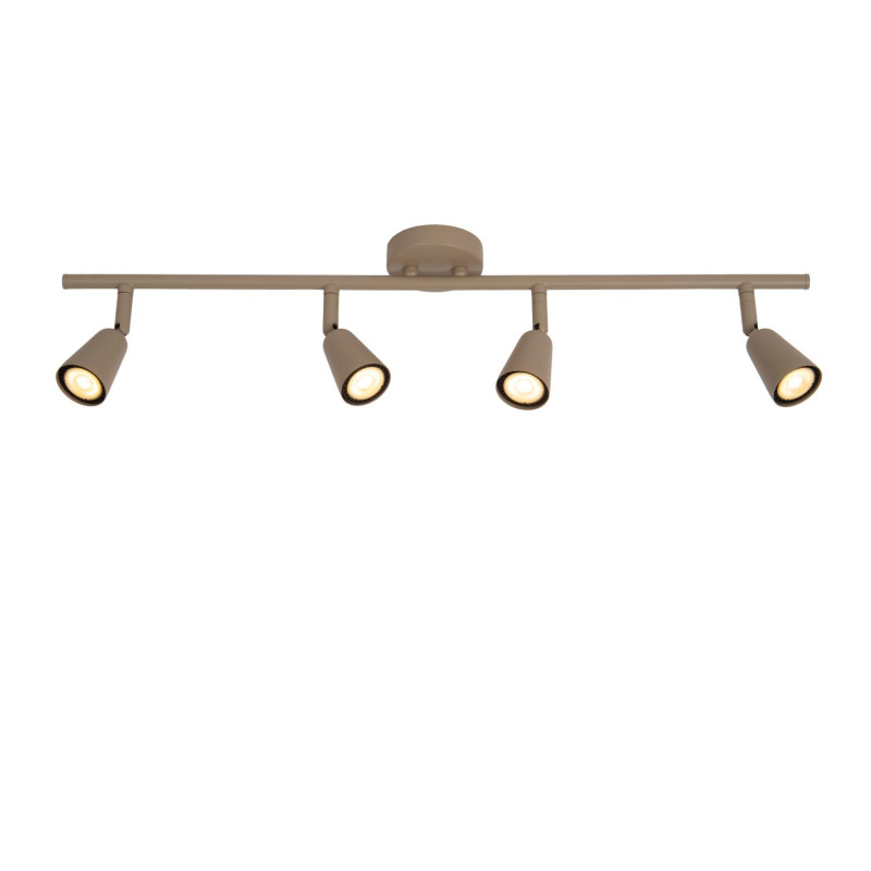 Lucide TIANA - Spot plafond - 4xGU10 (MR16) - Taupe - Essential