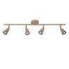 Lucide TIANA - Spot plafond - 4xGU10 (MR16) - Taupe - Essential