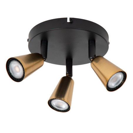 Lucide TIANA - Spot plafond - 3xGU10 (MR16) - Champagne Couleur - Essential