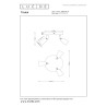 Lucide TIANA - Spot plafond - 3xGU10 (MR16) - Taupe - Essential