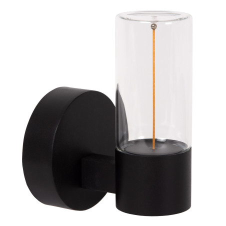 Lucide FILANI - Applique murale Intérieur/Extérieur - LED - 1x6,5W 2700K - IP54 - Noir - Essential