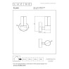 Lucide FILANI - Applique murale Intérieur/Extérieur - LED - 1x6,5W 2700K - IP54 - Noir - Essential
