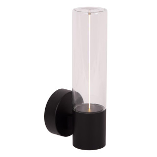 Lucide FILANI - Applique murale Intérieur/Extérieur - LED - 1x8W 2700K - IP54 - Noir - Essential