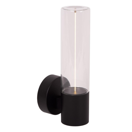 Lucide FILANI - Applique murale Intérieur/Extérieur - LED - 1x8W 2700K - IP54 - Noir - Essential